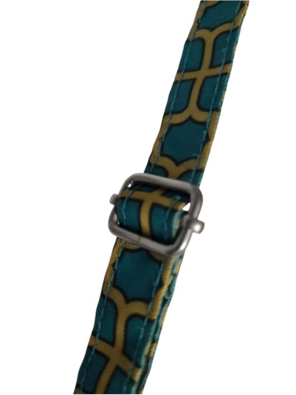 Women's Baggallini Crossbody Bag Teal Yellow Geometric - Picture 6 of 6